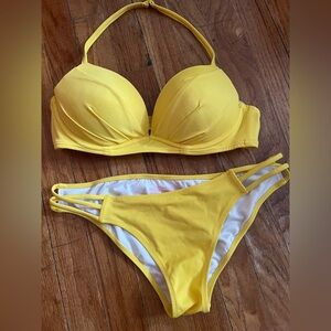 Yellow Bikini Set 34B used once like new
